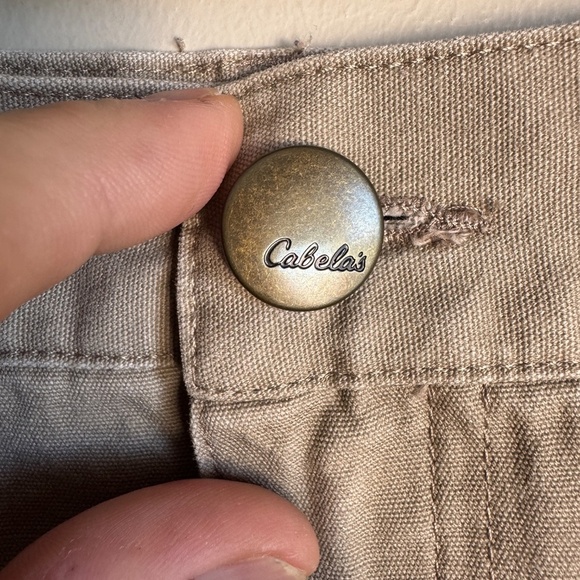 Cabela's Men's Canvas Cargo Hiking Shorts Tan Size 44 Outdoor Utility Festival‎ - Picture 3 of 13